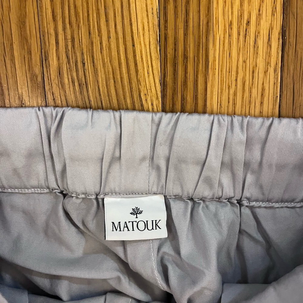 Matouk Light Gray Button-Up Pantsuit - image 6